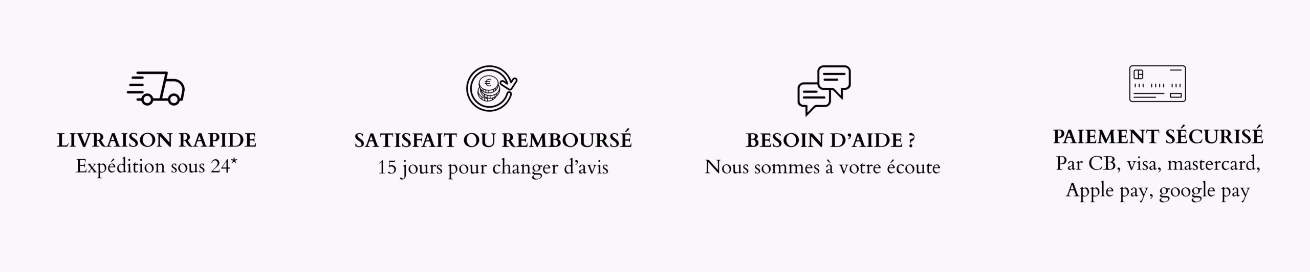 Bannière Maison INESTIMABLE – Livraison et paiement sécurisés