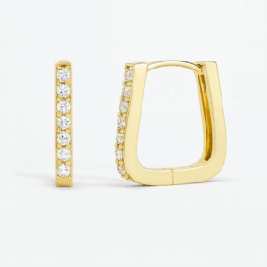 Mini créoles Anne argent massif doré