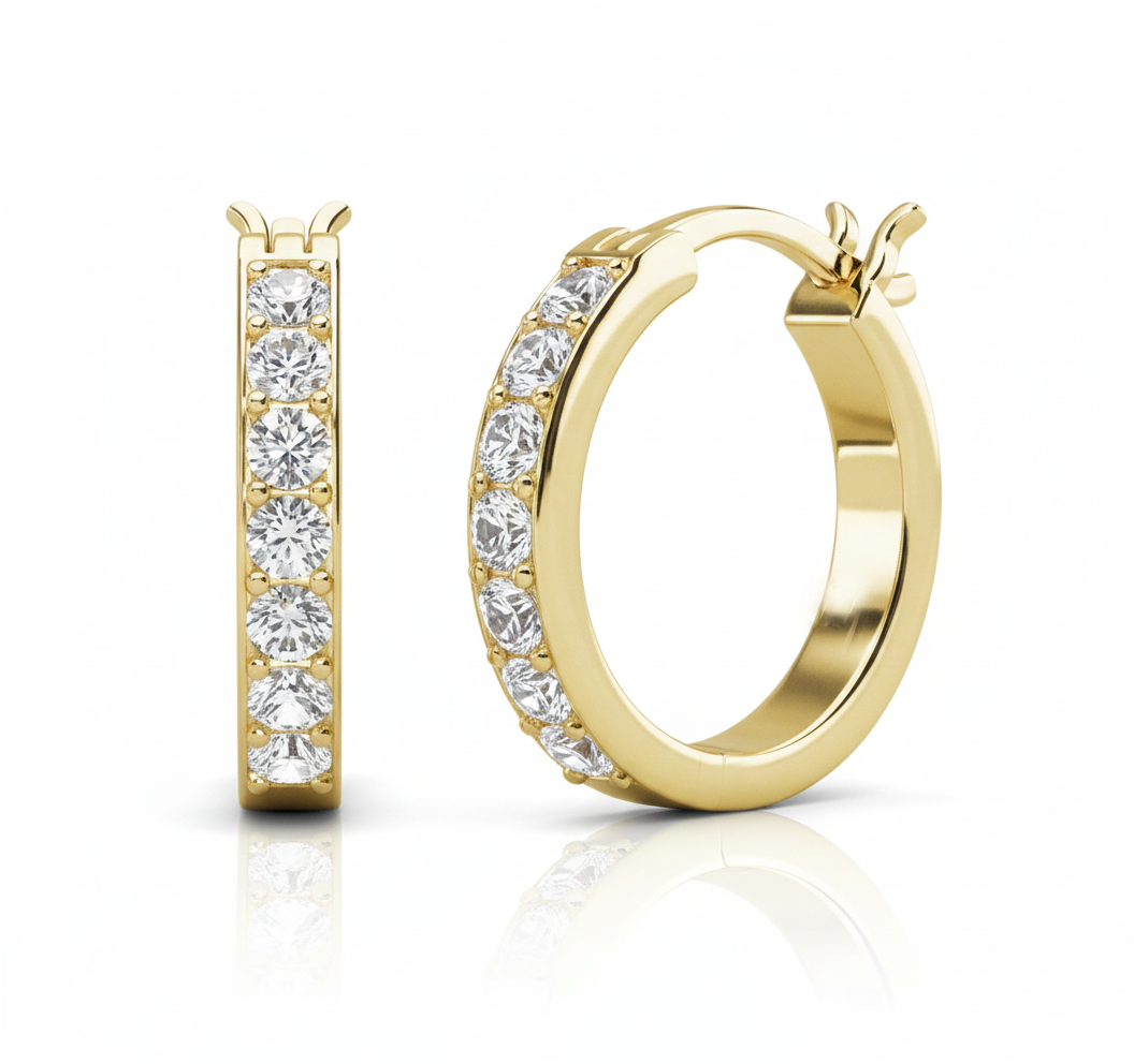 Mini créoles Sandrine argent massif